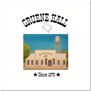 GRUENE HALL TEXAS T-SHIRT Posters and Art